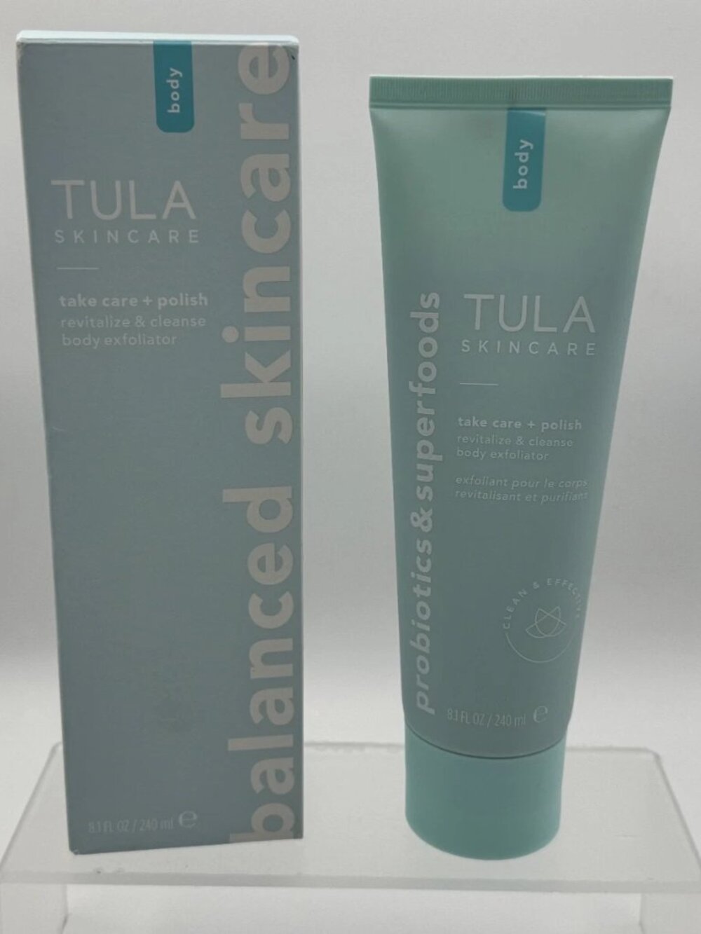 Tula Skincare Take Care & Polish Body Exfoliator Balanced Skincare 8.1oz NIB